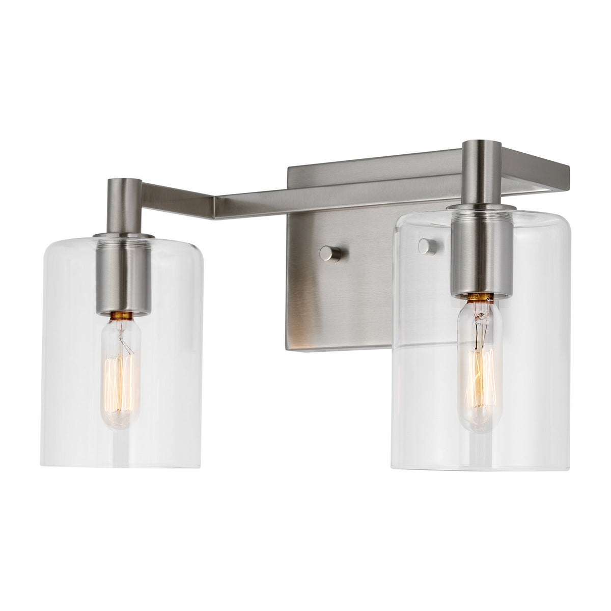 LED Bath Wall Sconce — W: 14.25" × H: 7.75" × D: 6.38"