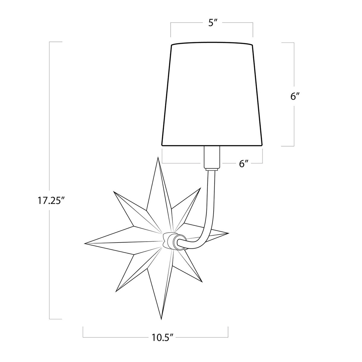 Etoile One Light Wall Sconce