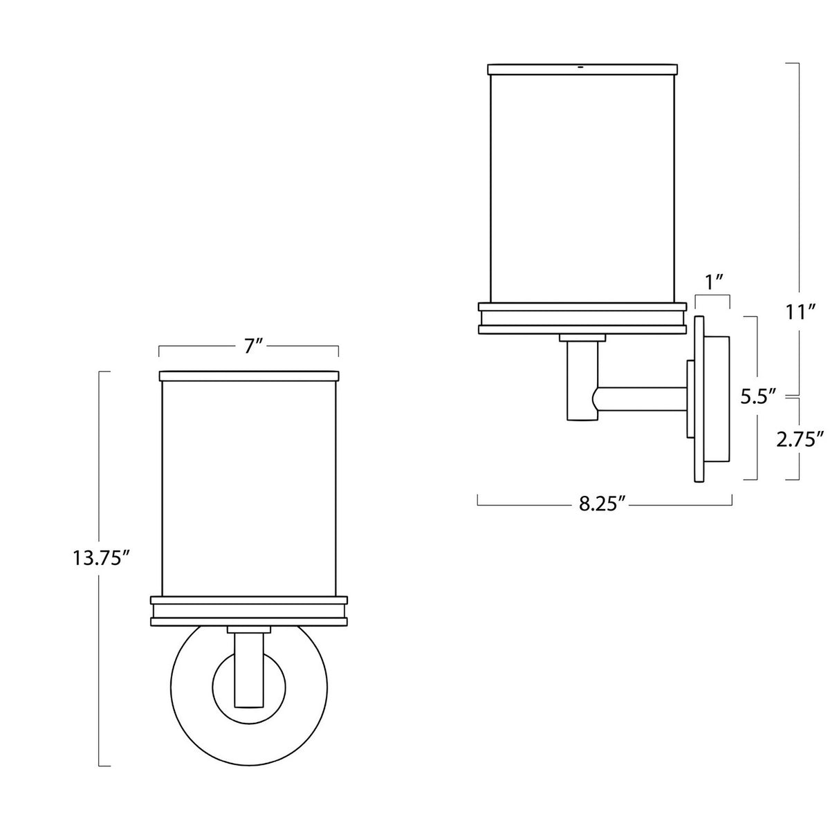 Adria One Light Wall Sconce