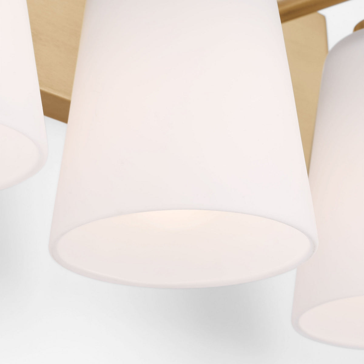 Miles Three Light Bath — Etched white glass