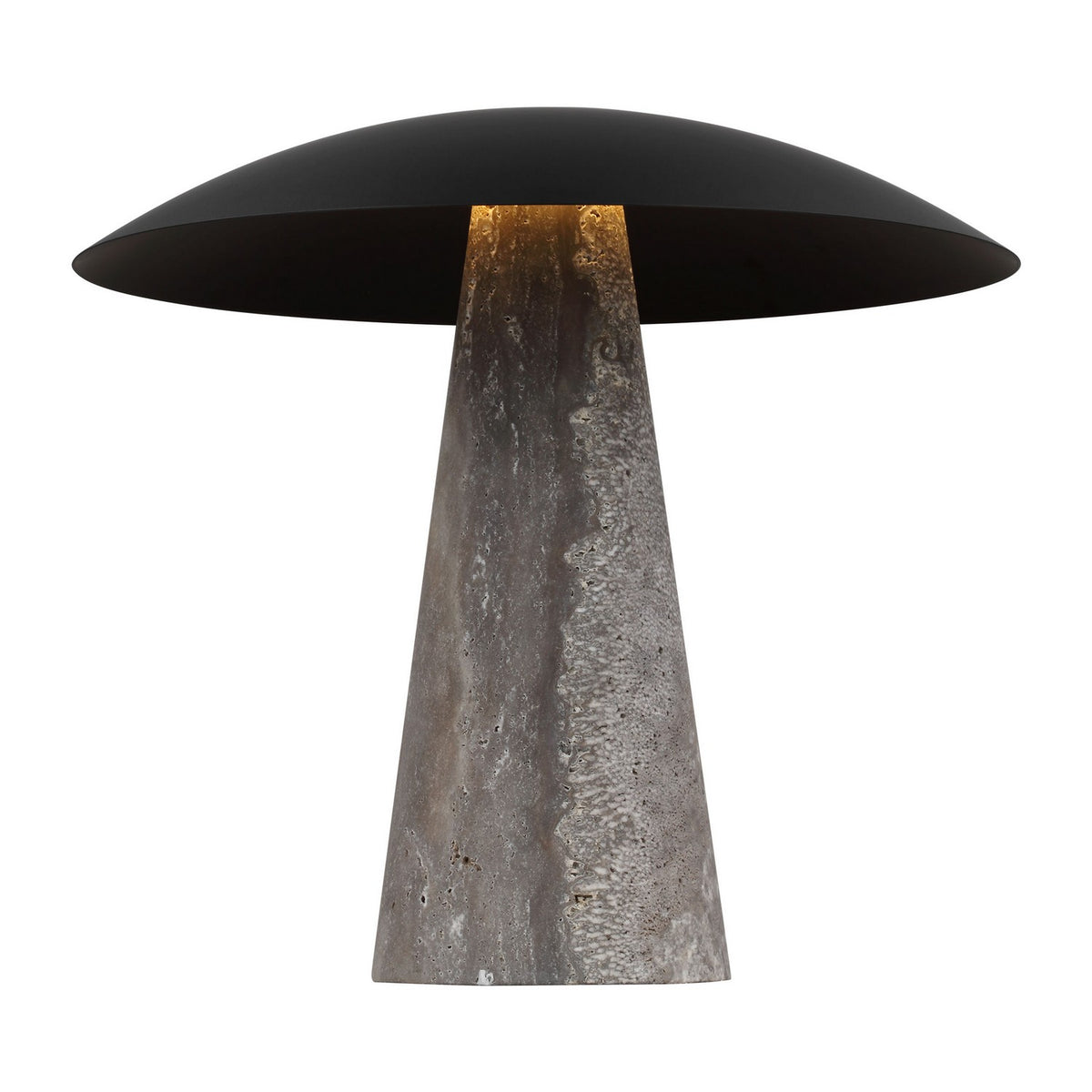 Aegis Medium Travertine Table Lamp