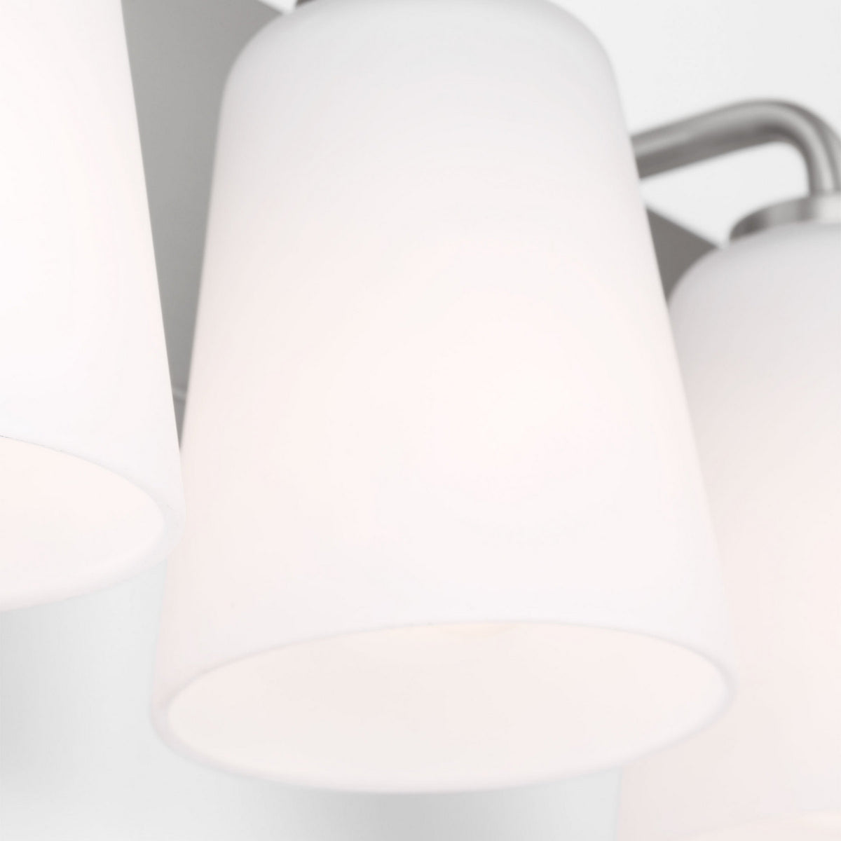Miles Four Light Bath — Etched white glass