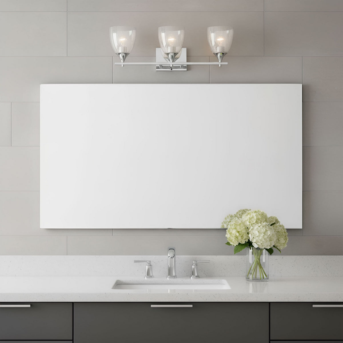 Three Light Vanity — 8.88", 26"