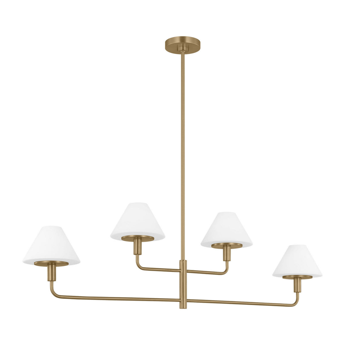 Mendota Four Light Linear Chandelier