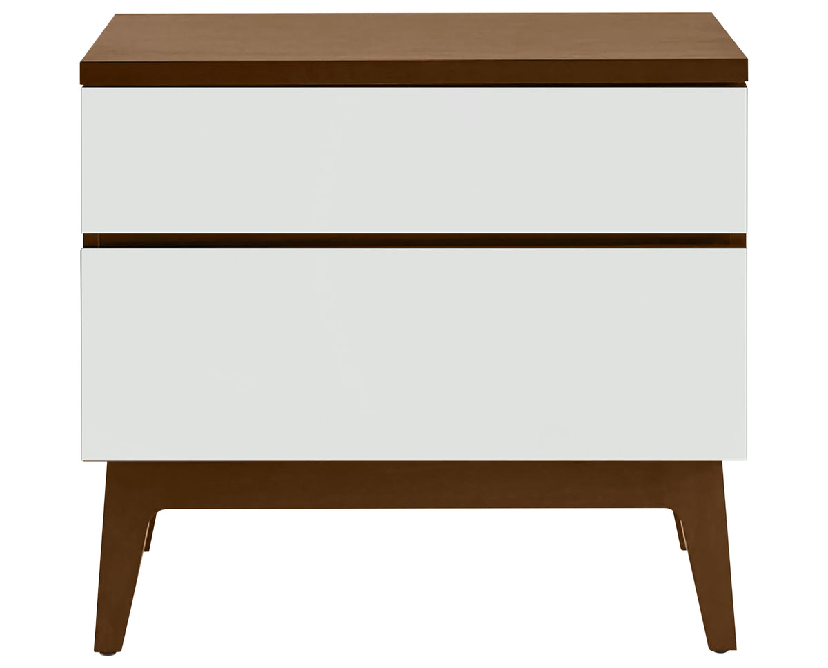 West Bros Serra Bedside Chest in 80 Walnut