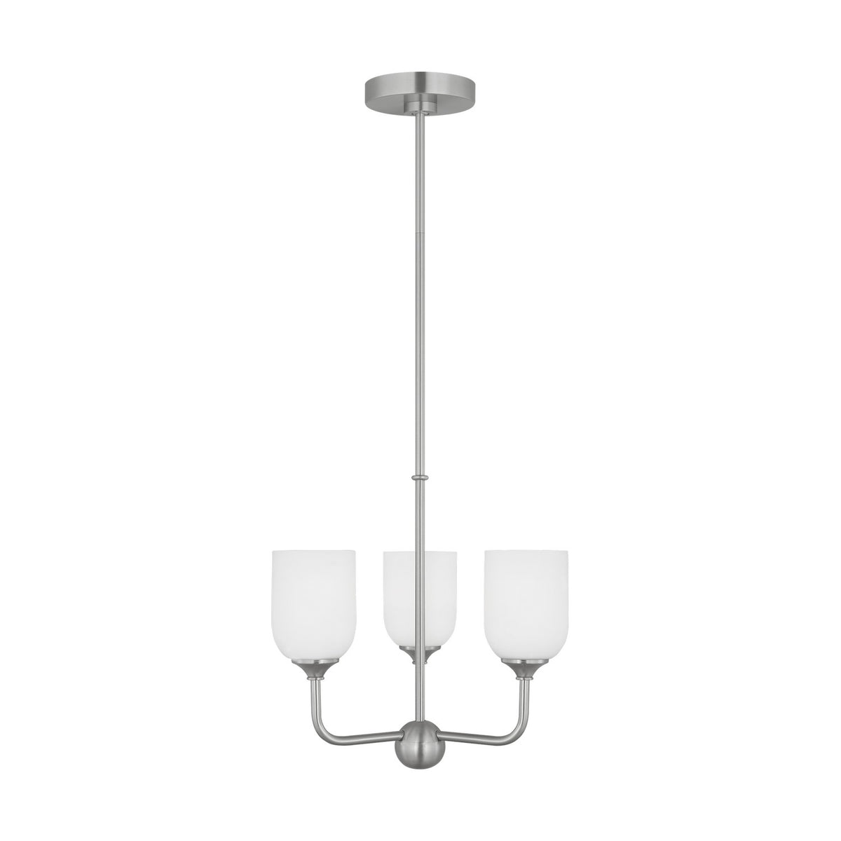 Emile Three Light Small Chandelier — 60 W