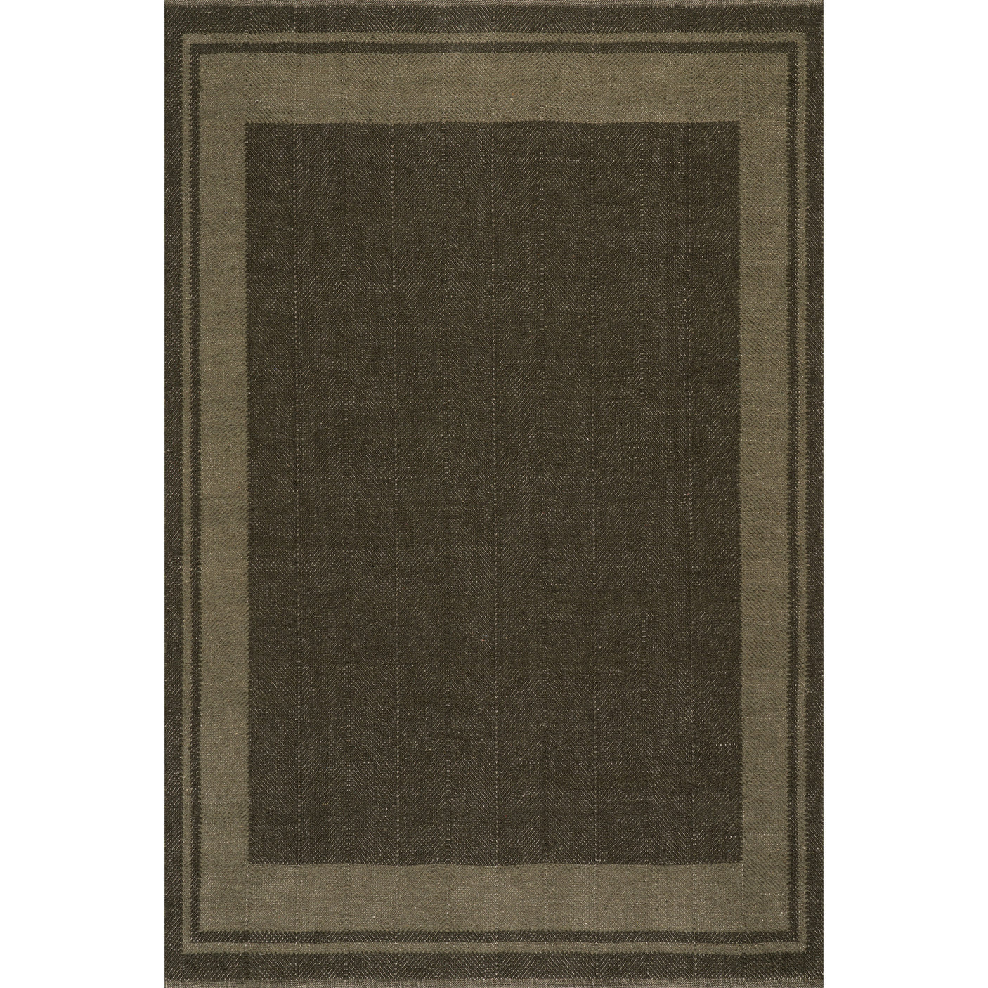 Nate Berkus Canon Bordered Wool Cozy Area Rug