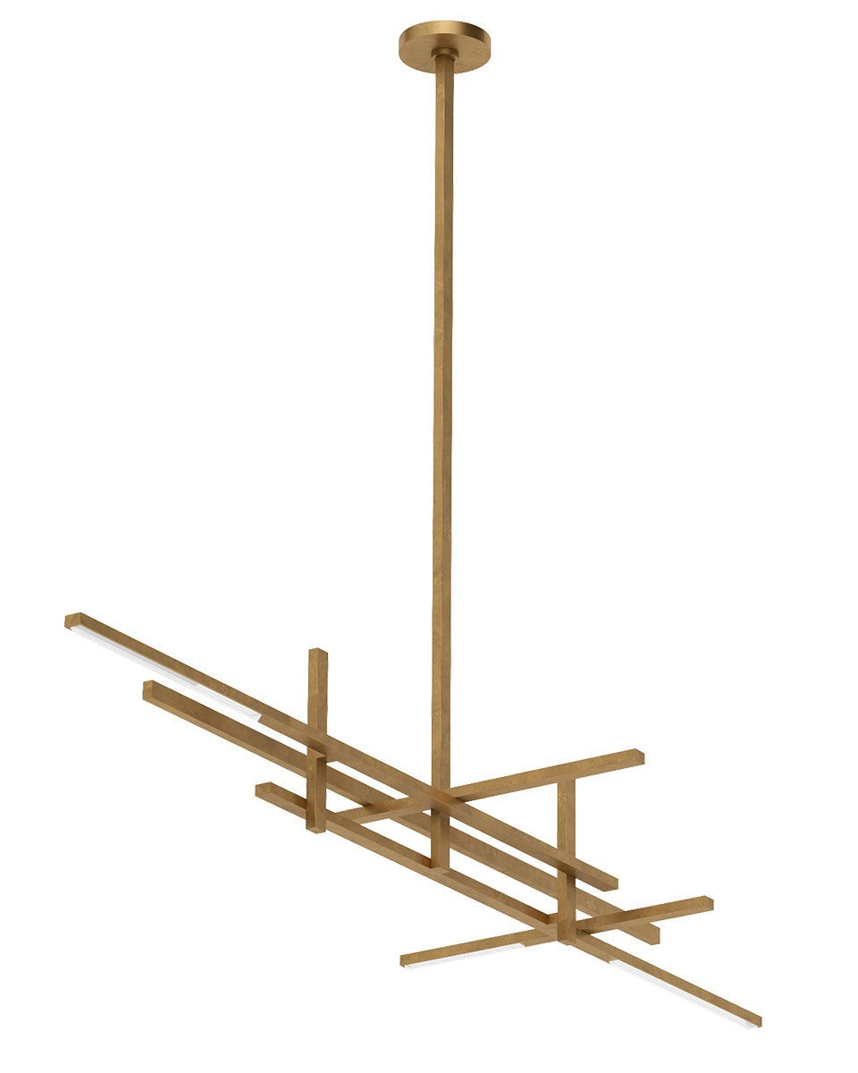 Cityscape Stacked X-Large Linear Chandelier