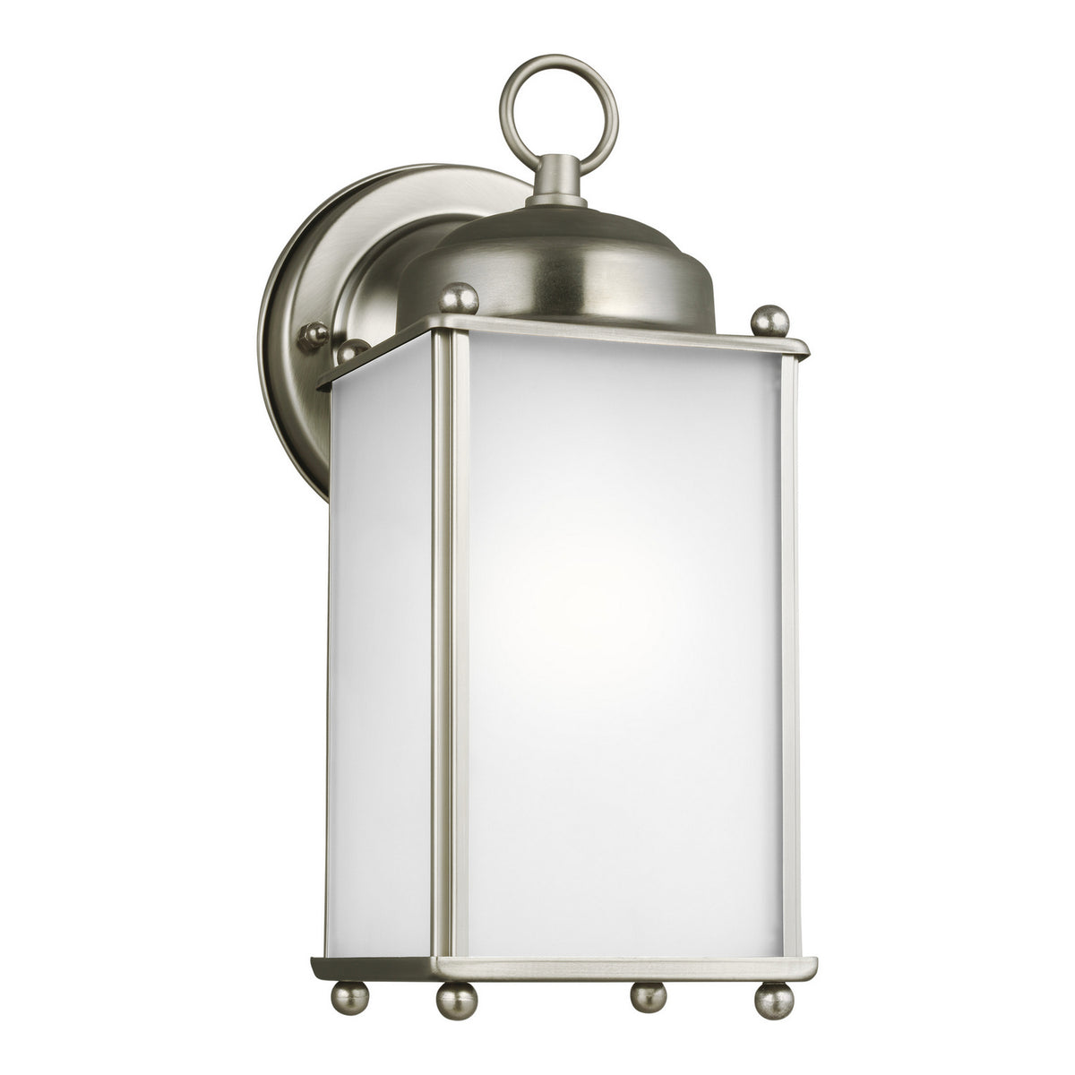 New Castle Medium Wall Lantern — Satin Etched