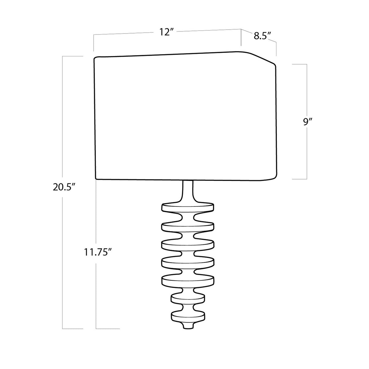 Fishbone One Light Wall Sconce