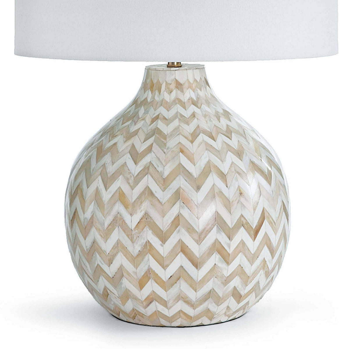 Chevron Bone One Light Table Lamp — Natural