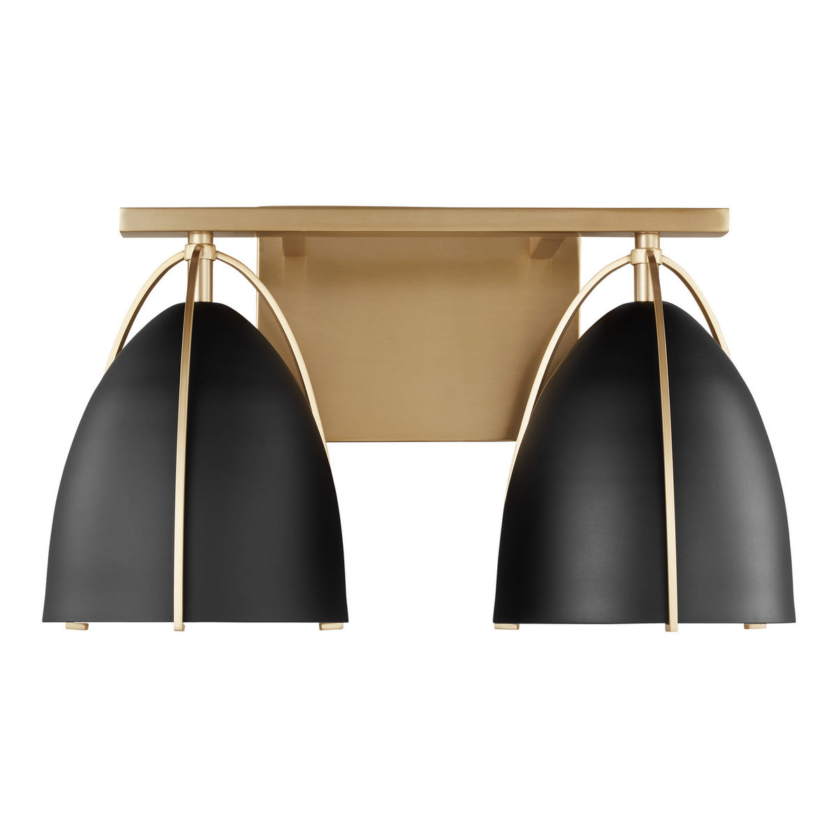 Two Light Wall/Bath — Midnight Black, 9 W