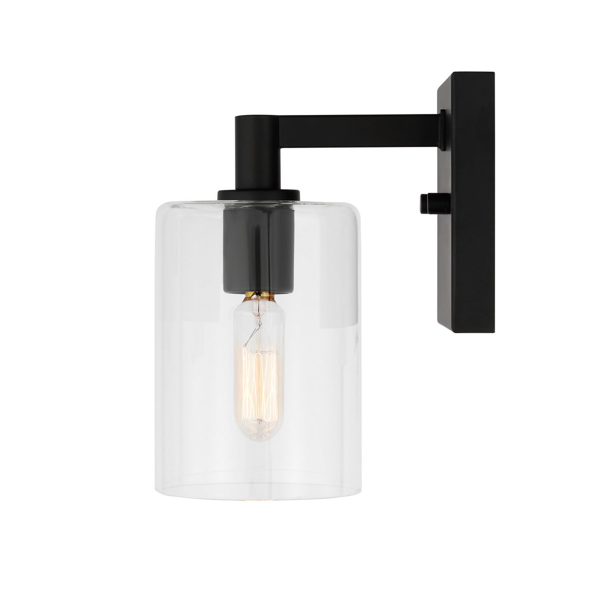 LED Bath Wall Sconce — W: 4.75" × H: 7.75" × D: 6.38"