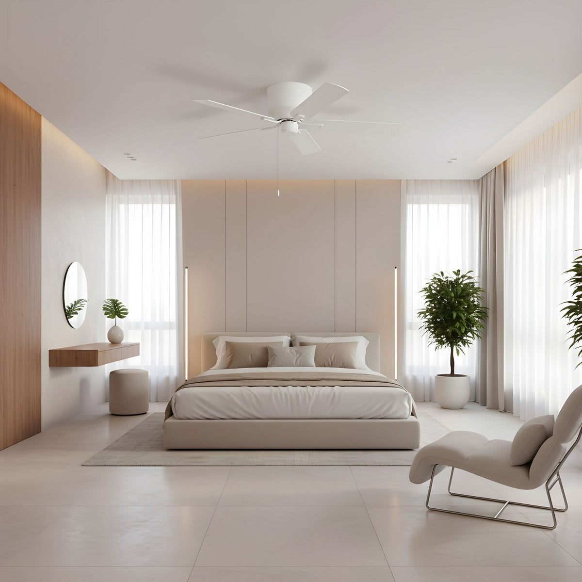 Linden 52" Hugger Ceiling Fan