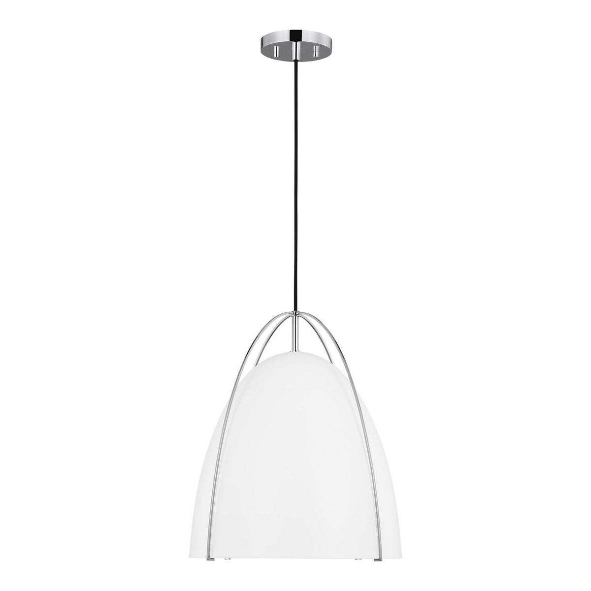 Norman Large Pendant — Matte White, 75 W