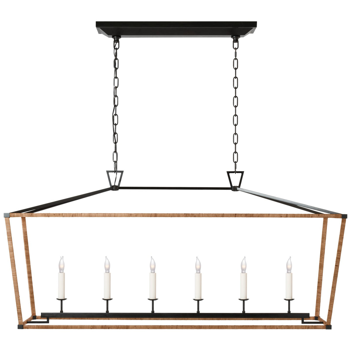 Darlana Wrapped LED Linear Lantern — 6 Light