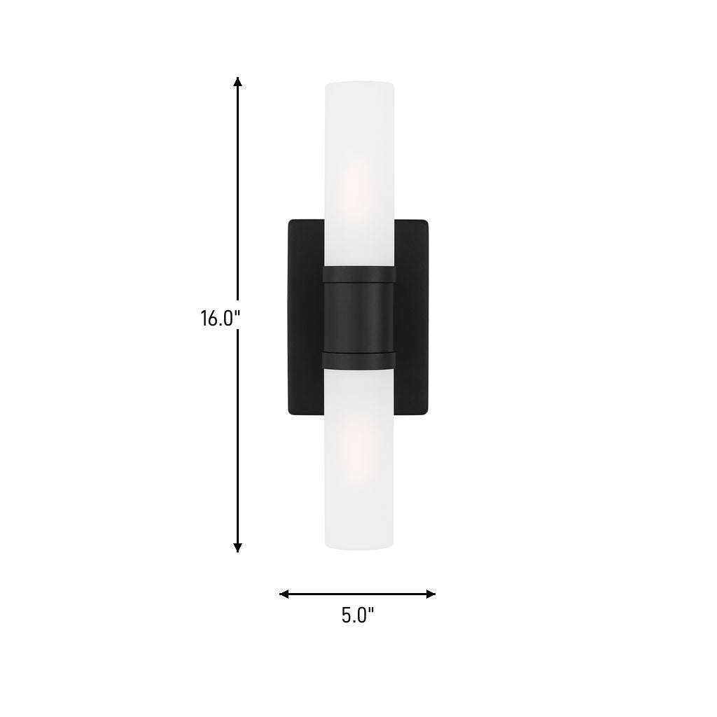 Two Light Bath Vanity — 16.00"