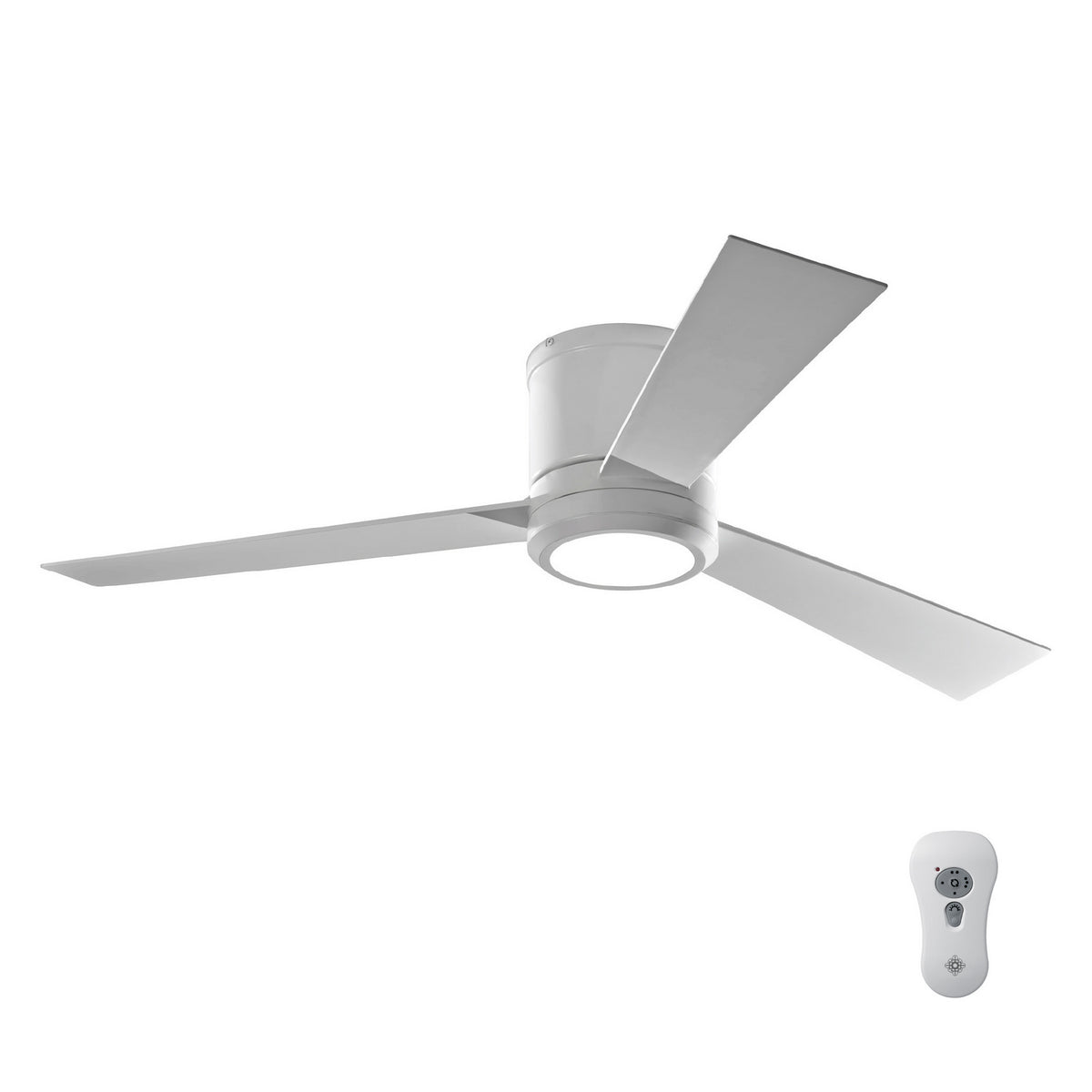 Clarity 52" Semi Flush LED Ceiling Fan