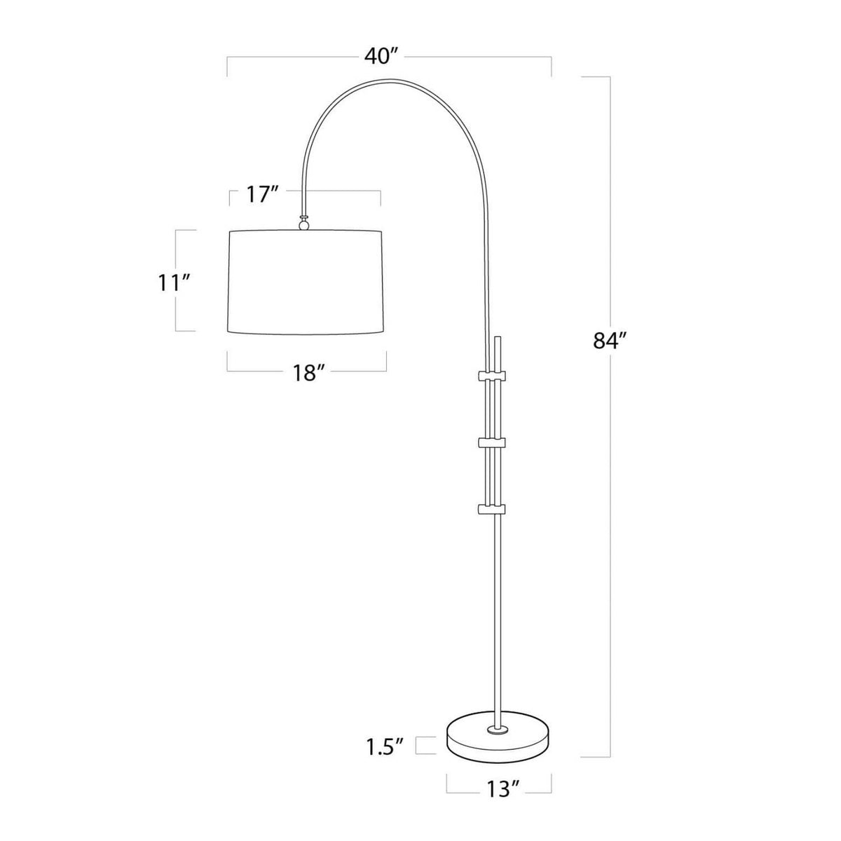 Arc One Light Floor Lamp