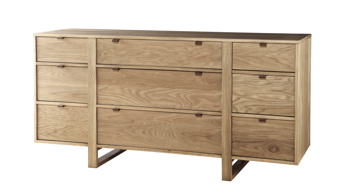 West Bros Fulton Dresser in 89 Sand, angled view