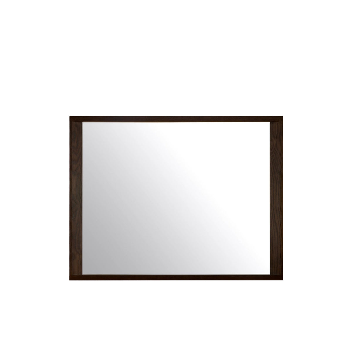 West Bros Fulton Landscape Rectangular Mirror, on white
