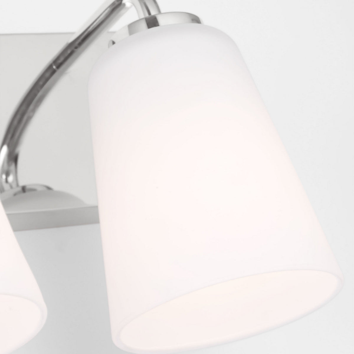 Miles Four Light Bath — Etched white glass