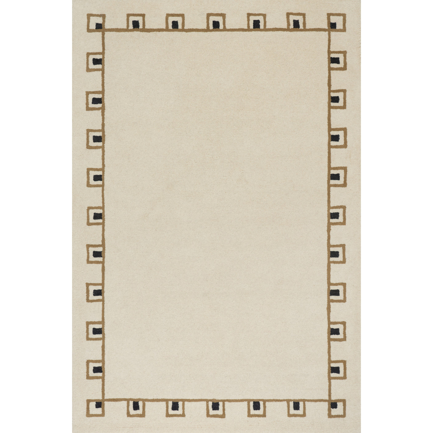 Nate Berkus Yves Bordered Wool Cozy Area Rug