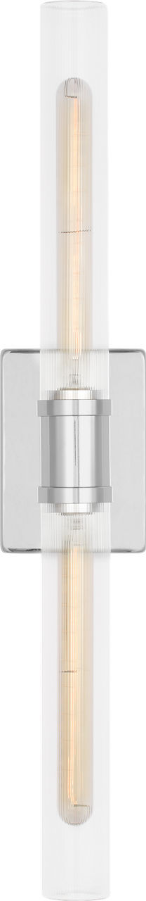 Keaton 30" Vanity Sconce — Clear Fluted