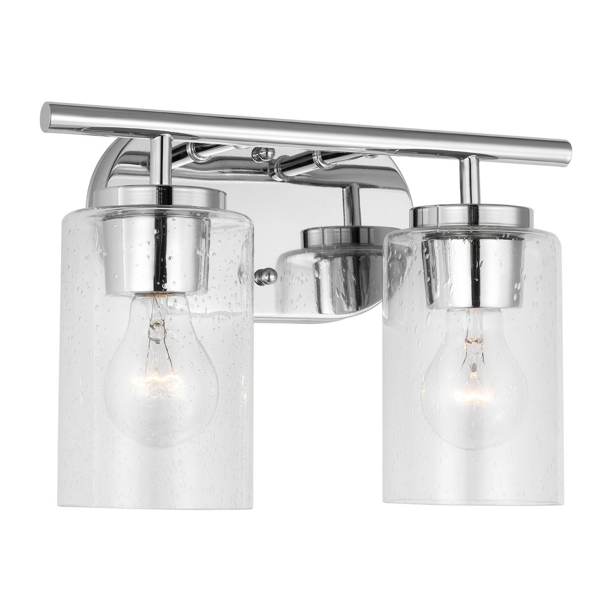 Oslo Two Light Bath — Clear Seeded