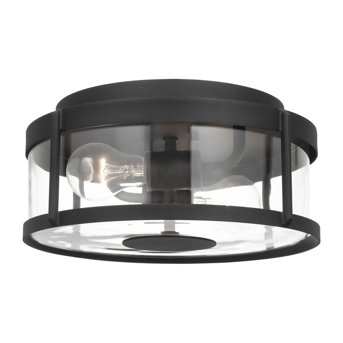 Luning Two Light Flush Mount — Clear