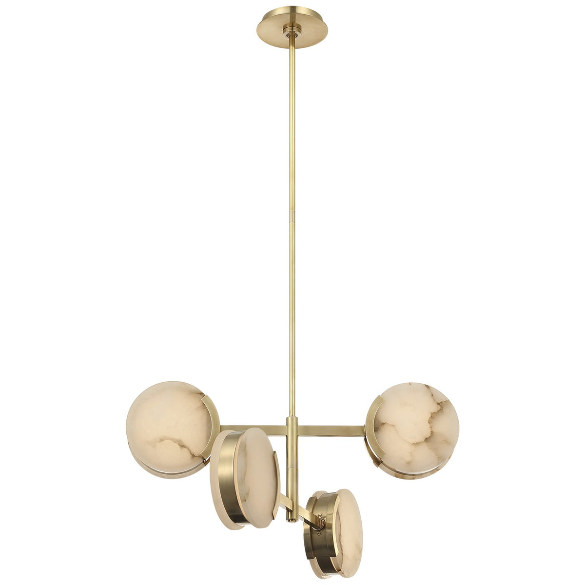 Melange 25" Multi-Positional Semi-Flush Chandelier