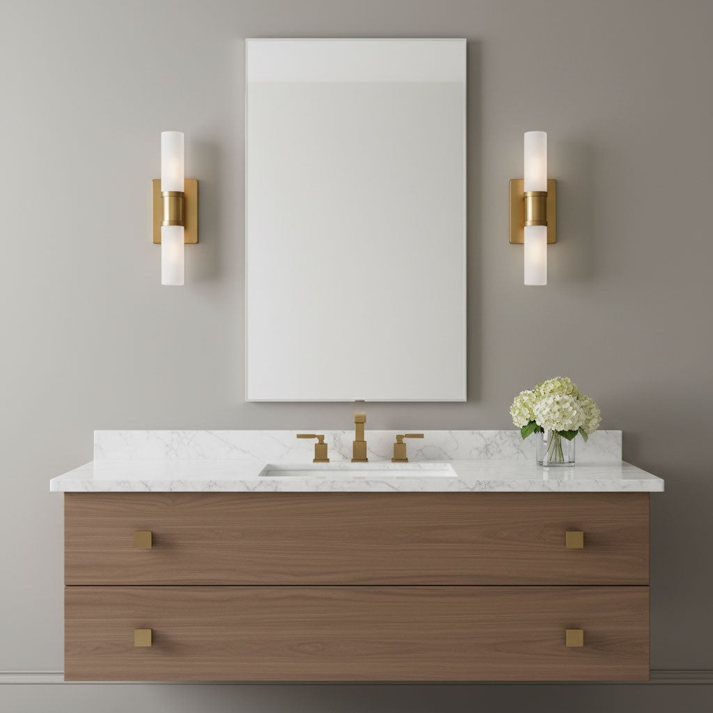 Two Light Bath Vanity — 16.00"