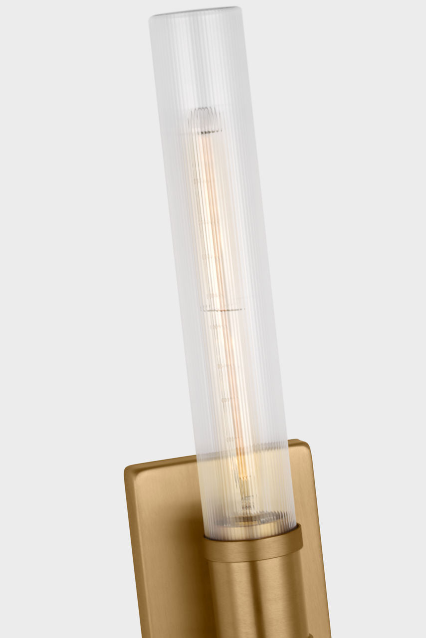 Keaton 30" Vanity Sconce — Clear Fluted