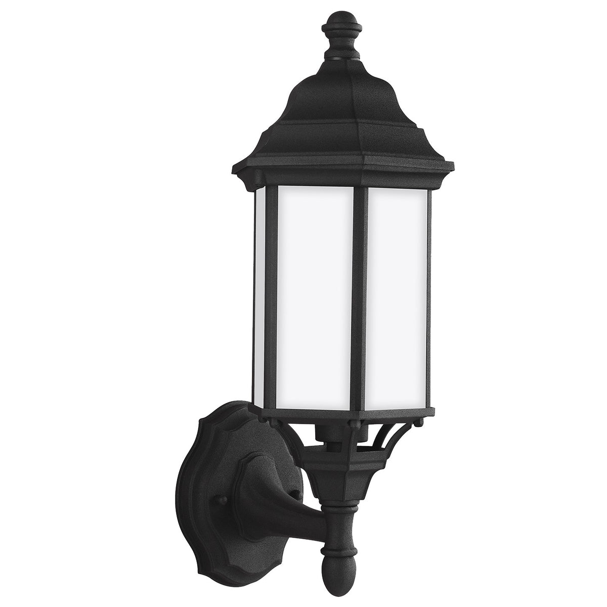 One Light Outdoor Wall Lantern — 16.25", Satin Etched