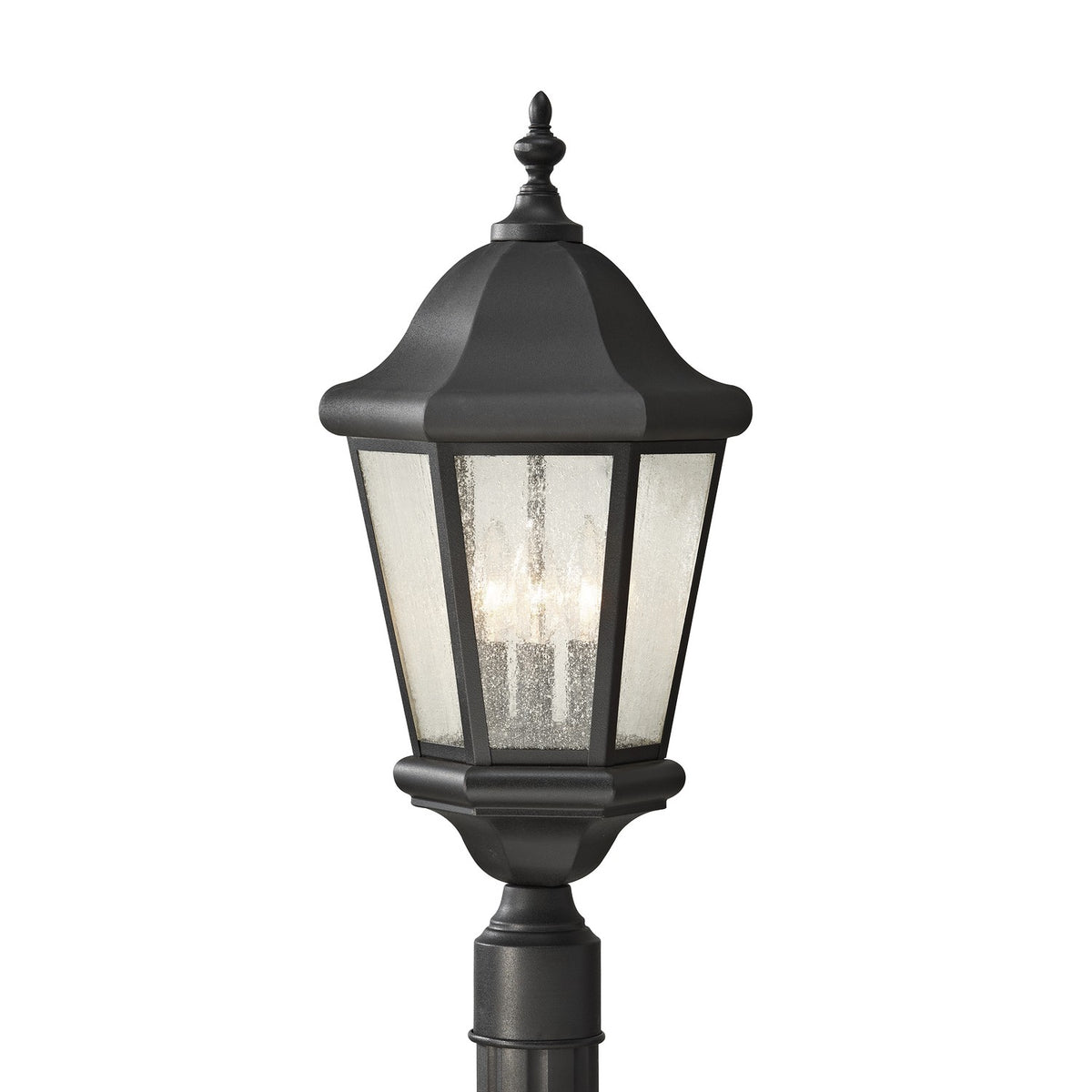 Three Light Outdoor Post Lantern — 22.25"