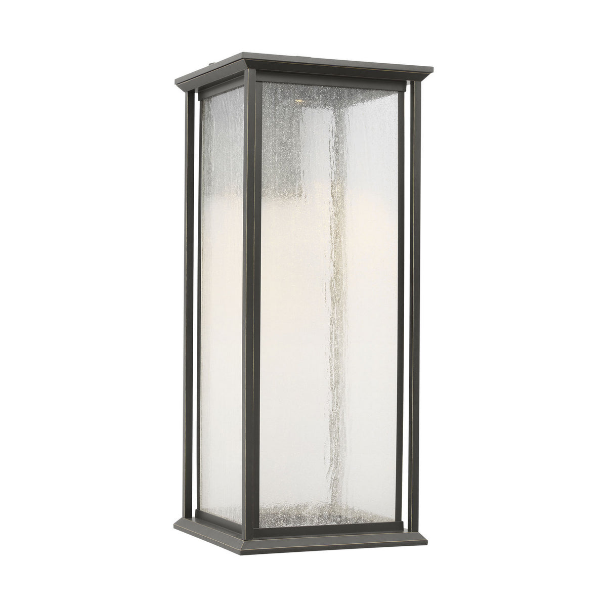 Audley 24" LED Lantern — Distressed Seeded