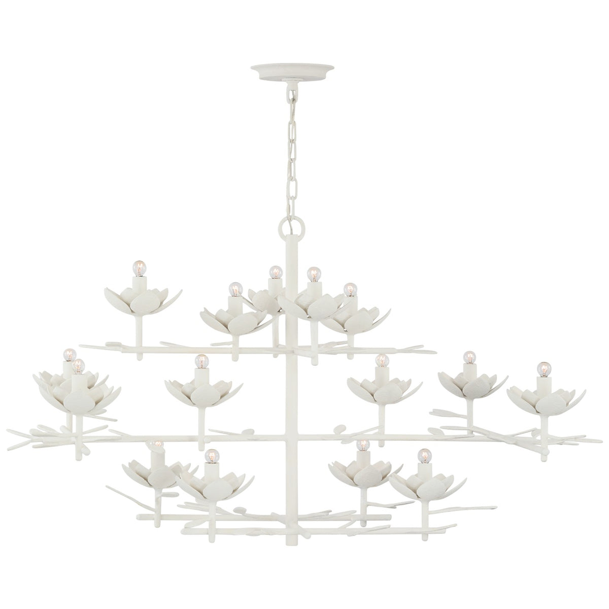 Clementine 48" Low Wide Tiered Chandelier