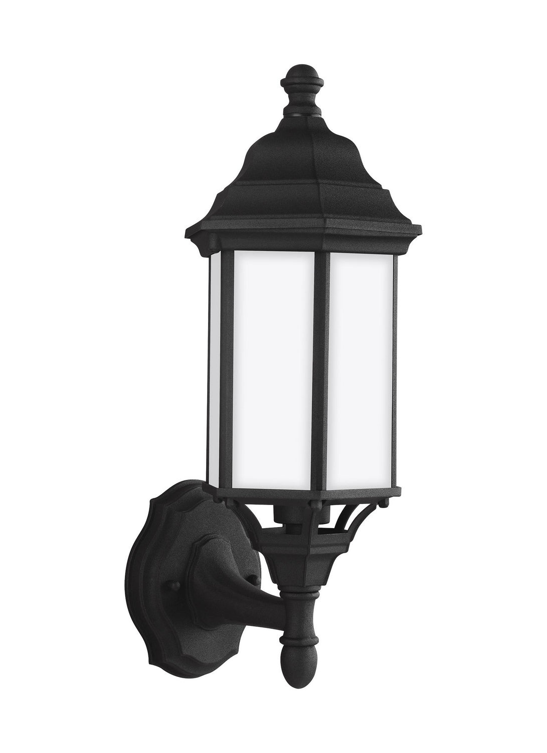One Light Outdoor Wall Lantern — 16.25", Satin Etched