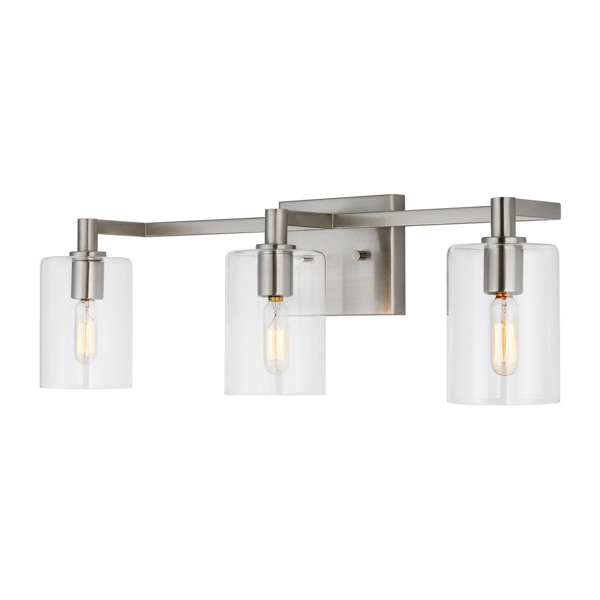 LED Bath Wall Sconce — W: 24.63" × H: 7.75" × D: 6.38"
