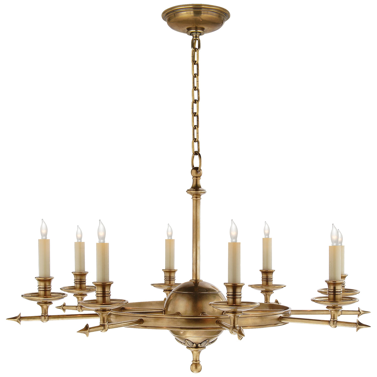 Leaf and Arrow Large Chandelier