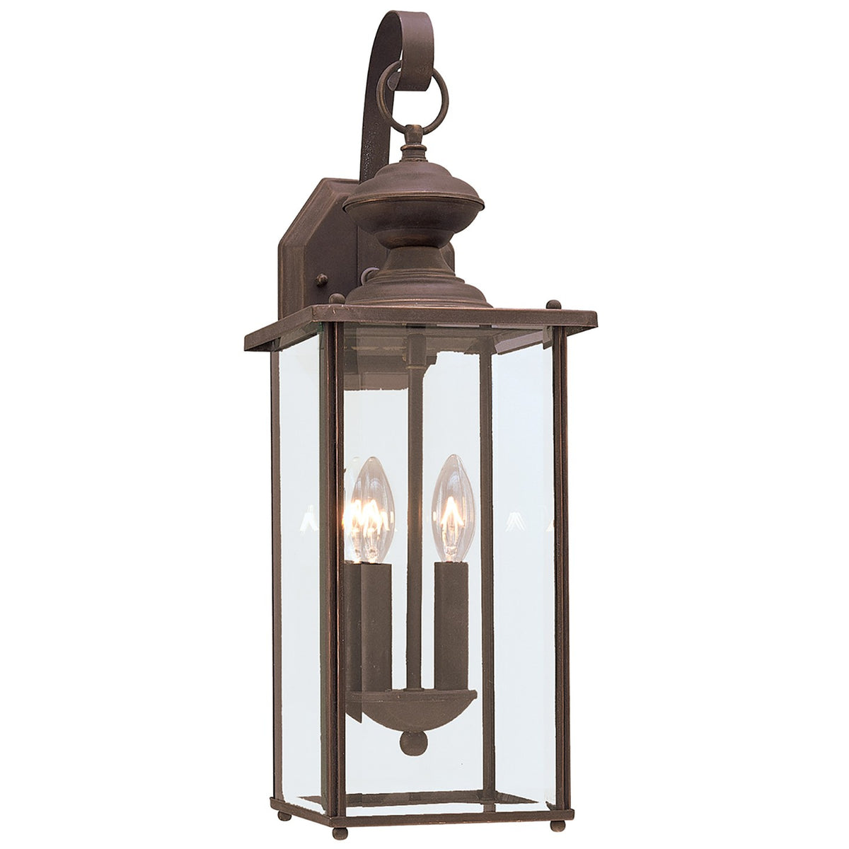 Two Light Outdoor Wall Lantern — 20.25", Torpedo Bulb