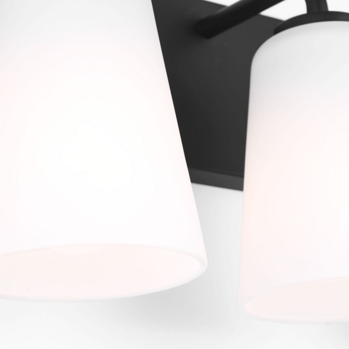 Miles Four Light Bath — Etched white glass