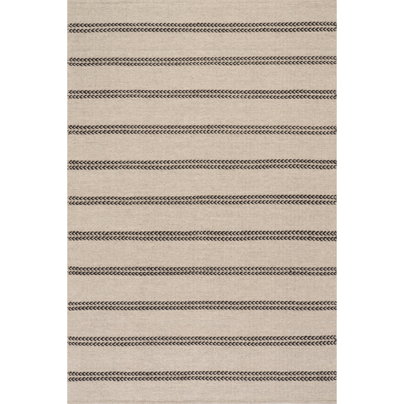 Nate Berkus York Striped Wool Cozy Area Rug