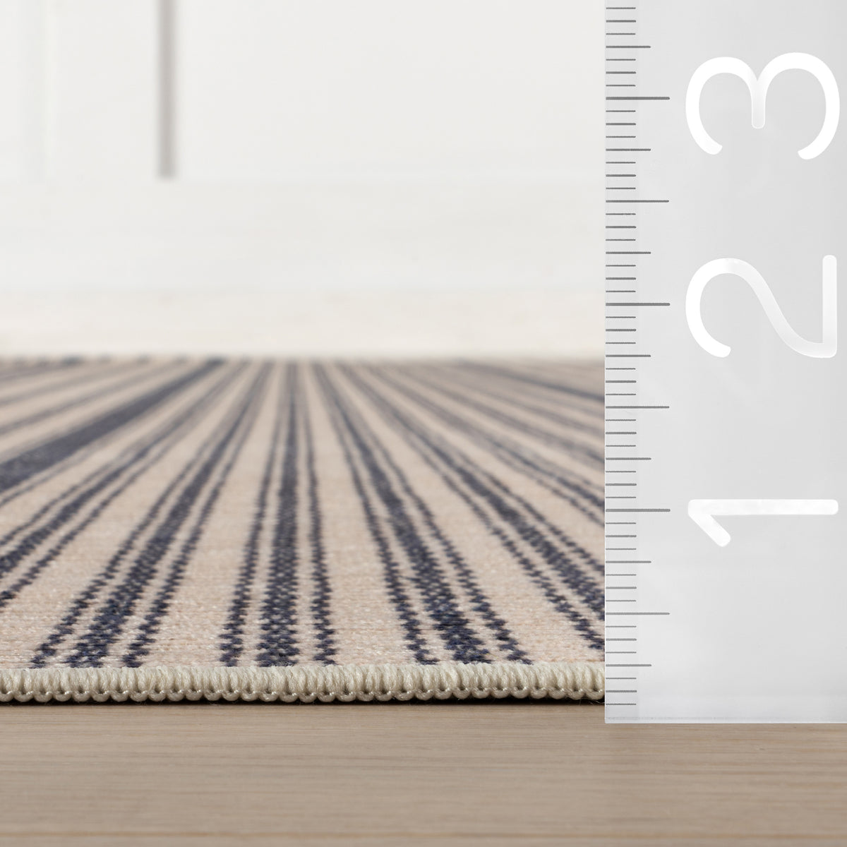 Axiom Coastal Striped Machine Washable Rug