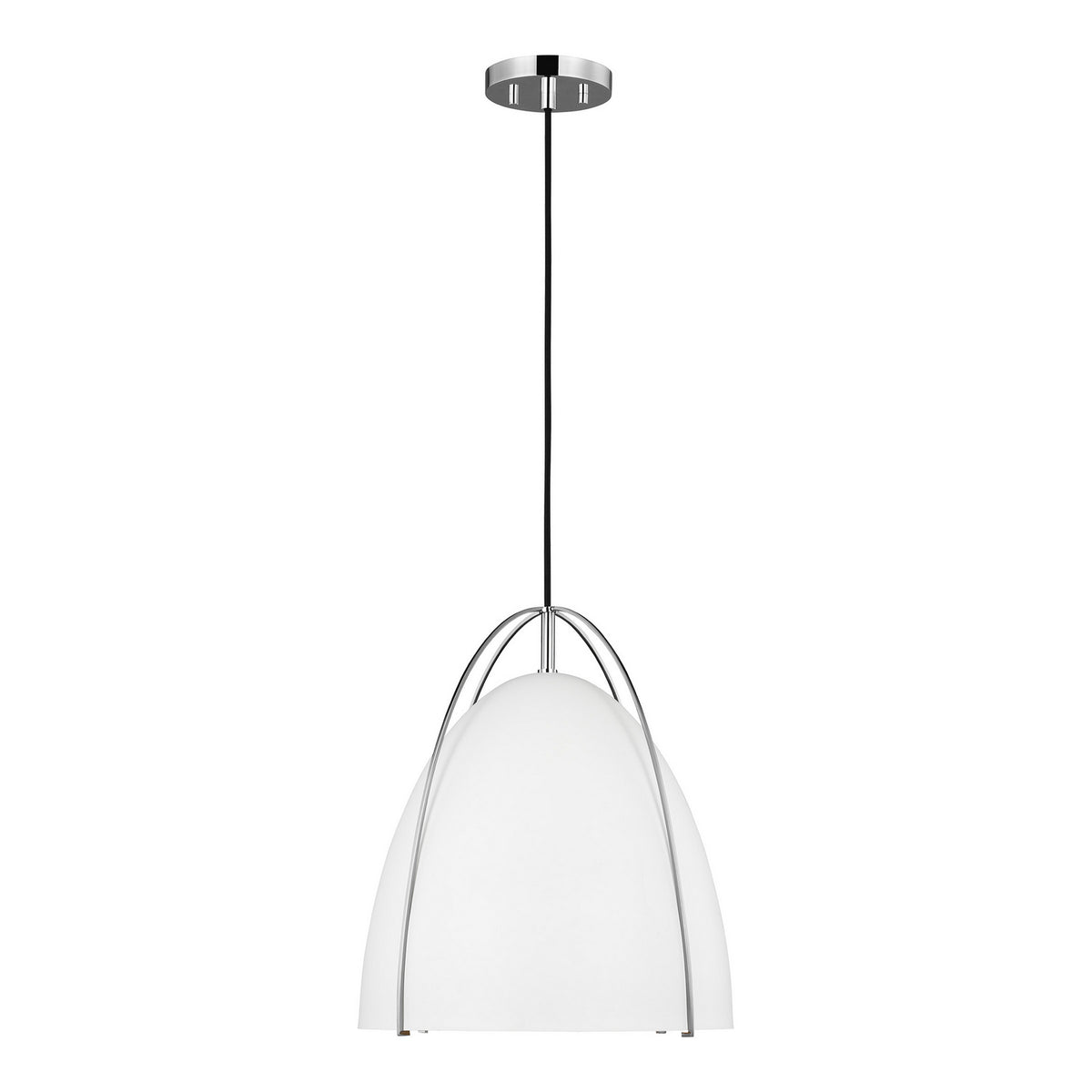 Norman Medium Pendant — Matte White, 9 W