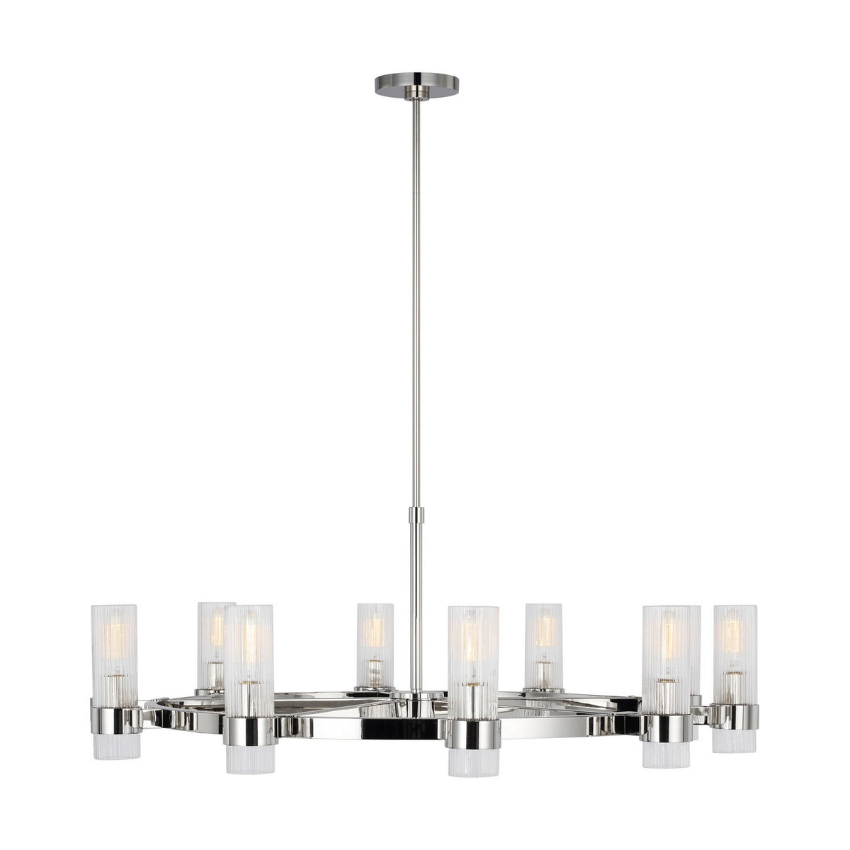 Eight Light Chandelier — 42"