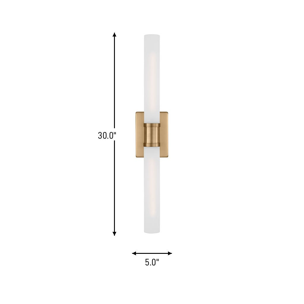 Two Light Bath Vanity — 30.00"