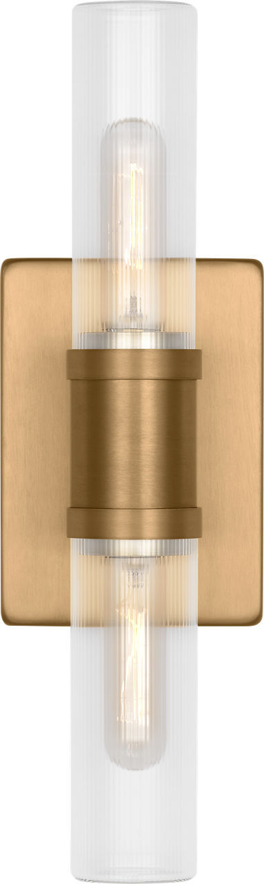 Keaton 16" Bath Sconce — Clear Fluted