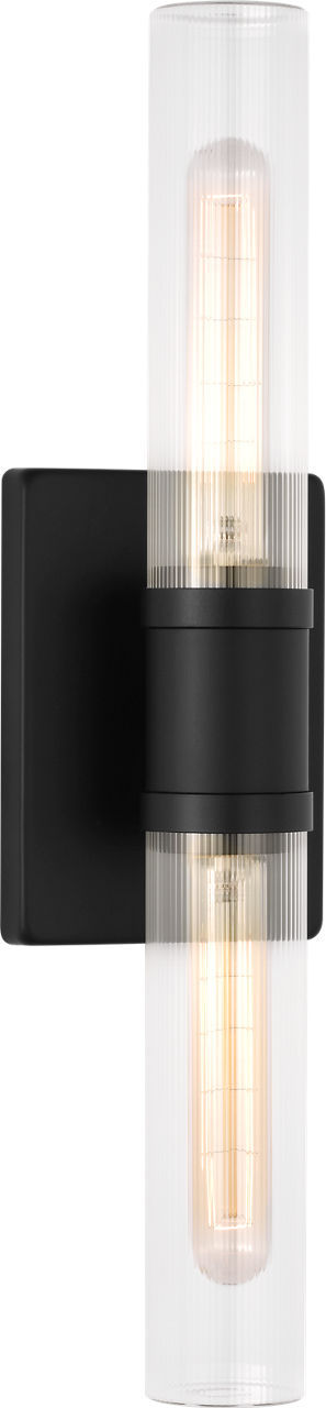 Keaton 20" Vanity Sconce — Clear Fluted