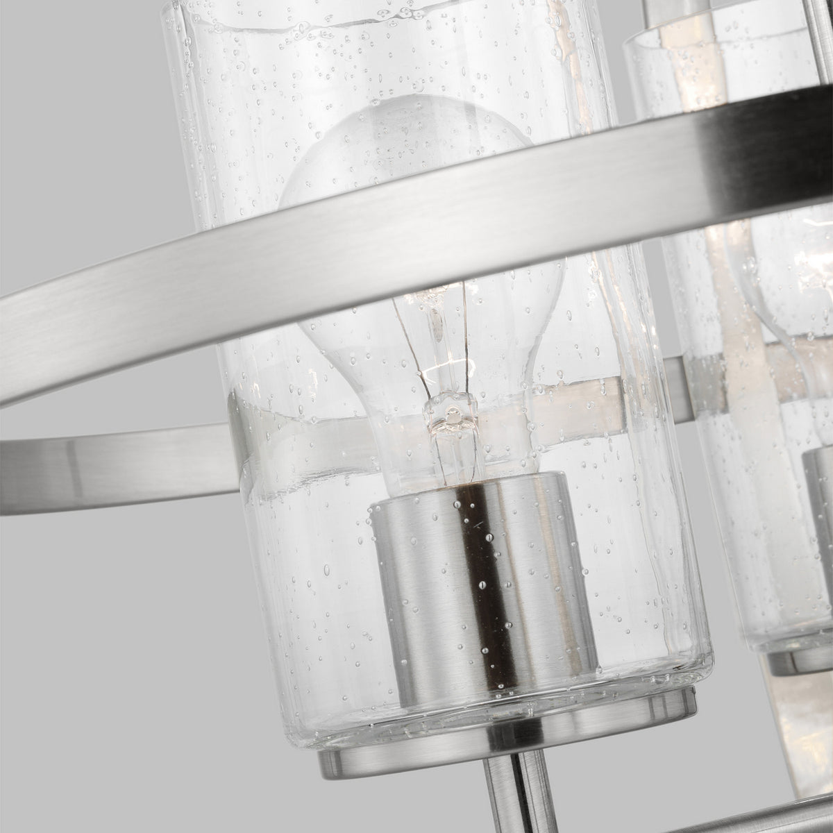 Alturas Three Light Chandelier — Clear Seeded